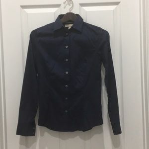 Banana Republic Navy Blue Botton Down Shirt - 4